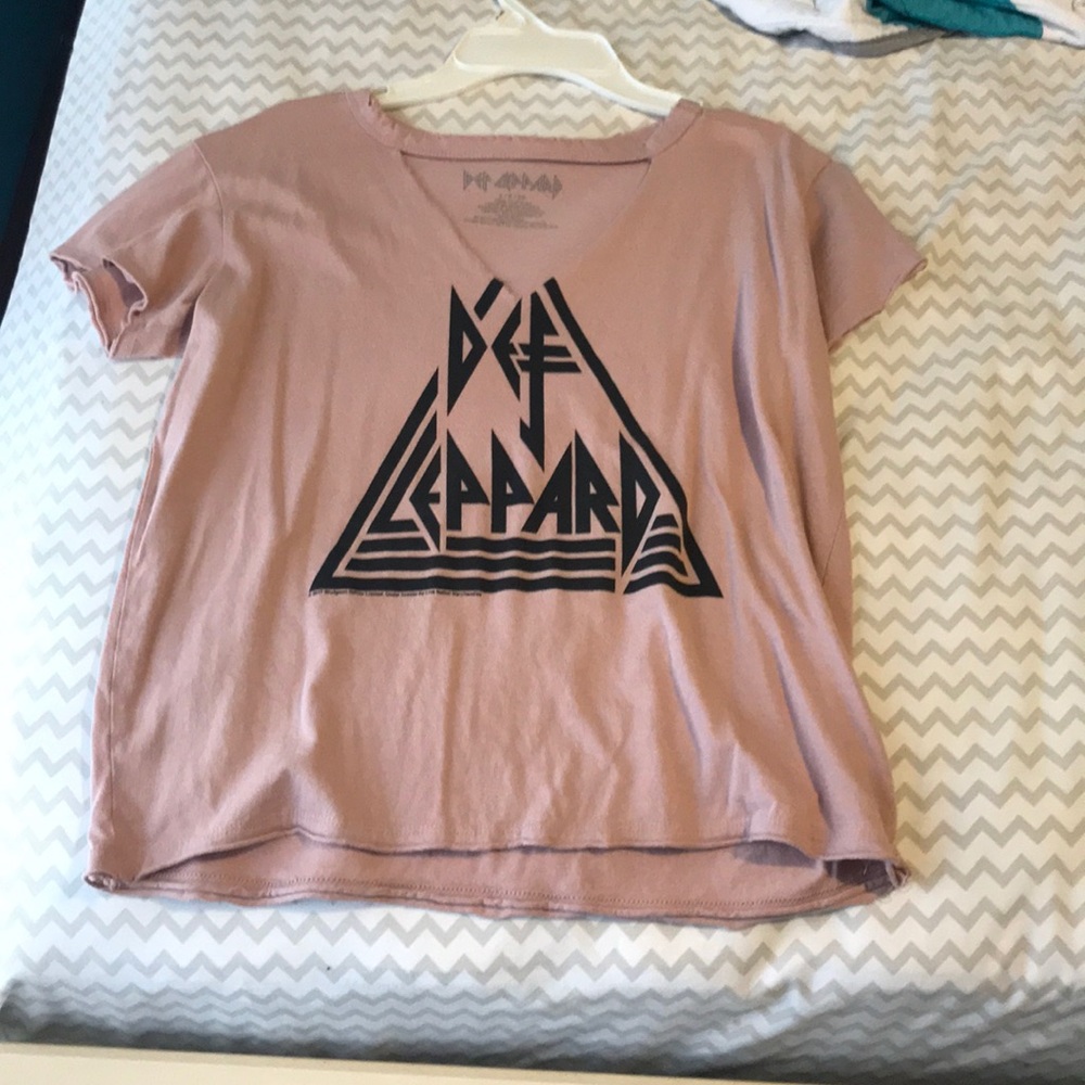 Pink band tee